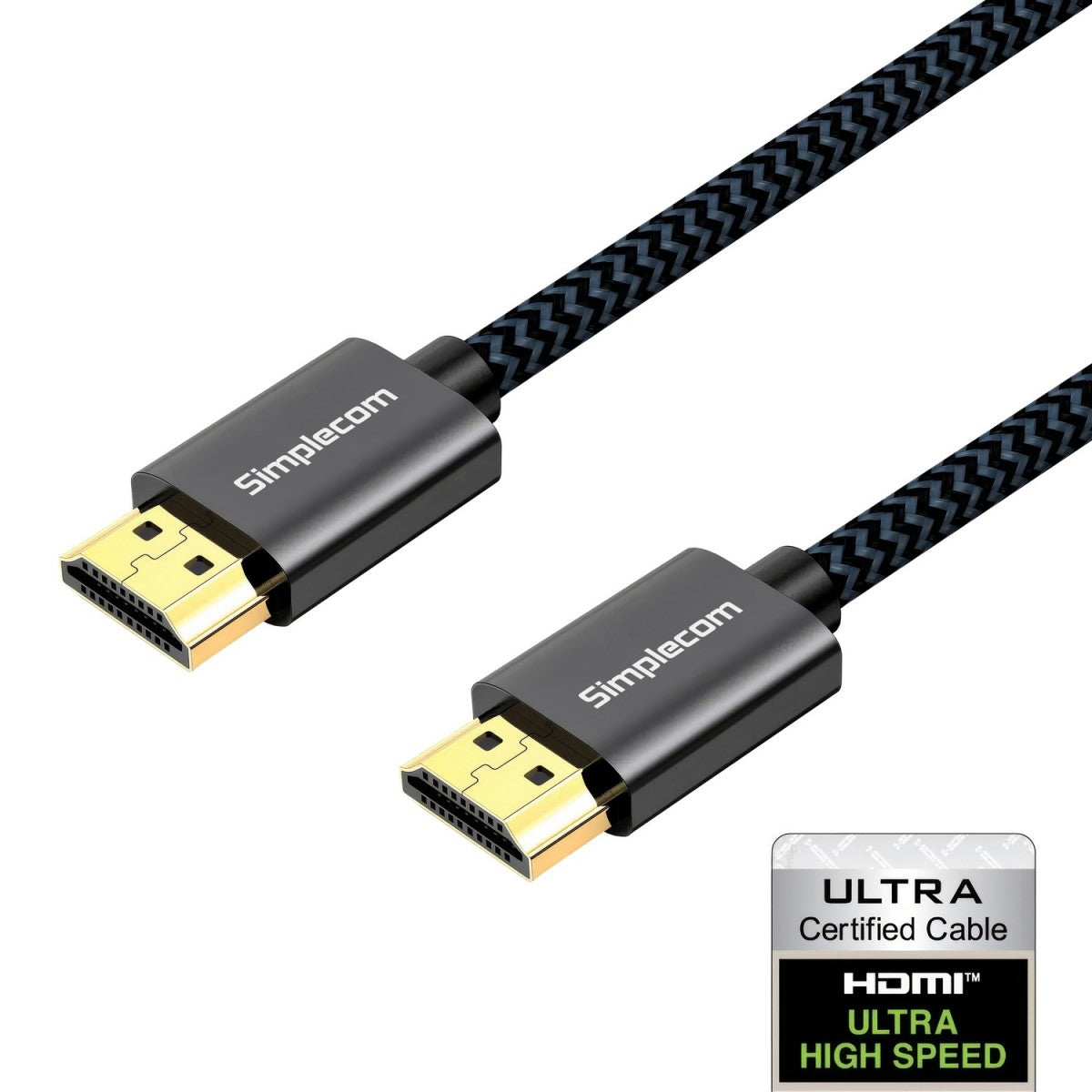 Simplecom SBT002 Ultra High Speed HDMI 2.1 Cable Nylon Braided 48Gbps 8K@60Hz Simplecom SBT002 Ultra High Speed HDMI 2.1 Cable Nylon Braided 48Gbps 8K@60Hz